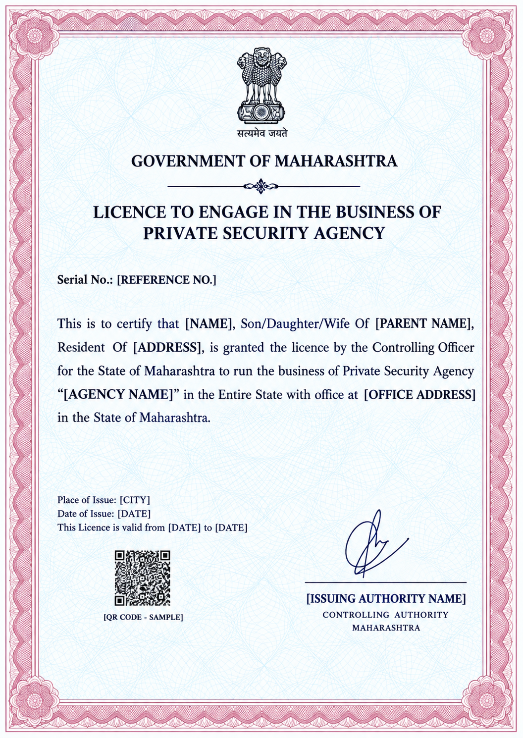Locksafe Security and Manpower Services Certificate